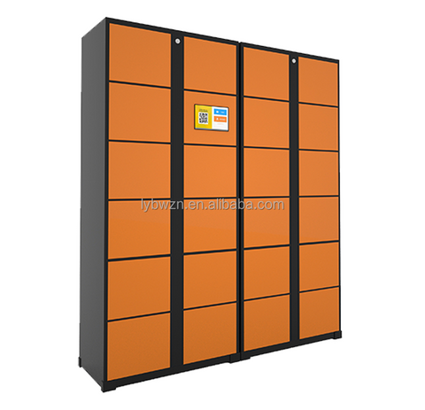 BAIWEI factory sells face recognition door open outdoor waterproof smart tool storage cabinets with solar panels