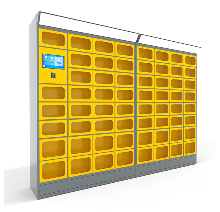 Smart lockers in fast food restaurantst Smart Food Delivery Electronic Self Order Pickup Smart Food Locker