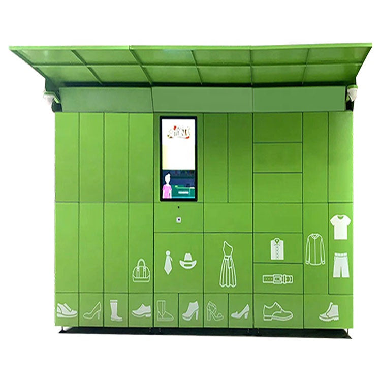 24 hour self serve laundry lockers Customize outdoor Wash Wardrobe parcel delivery locker  Remote managmen software