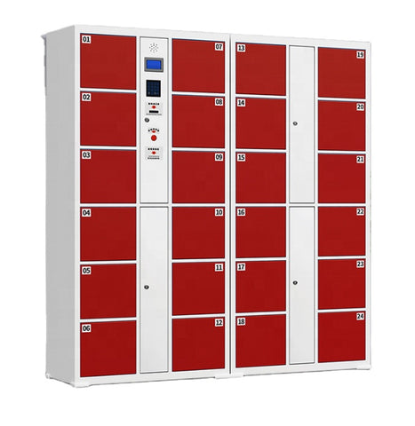 BAIWEI factory sells face recognition door open outdoor waterproof smart tool storage cabinets with solar panels