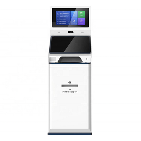 32 Inch Touch Screen Self-service ticket machine Hotel Restaurant ordering touch ticket dispenser for queue ticketing printing