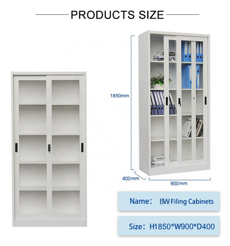 Factory direct sales Morden office furniture metal bookcase storage cabinet swing door file cabinet steel filing cabinet