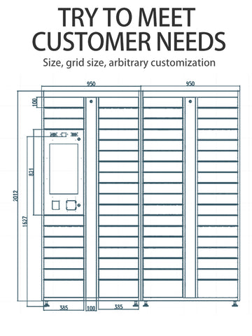 Special intelligent file cabinet for government units office building document exchange cabinet