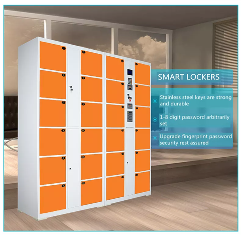 automated smart large outdoor credit card payment mail rental phone charging baggage storage locker with remote control