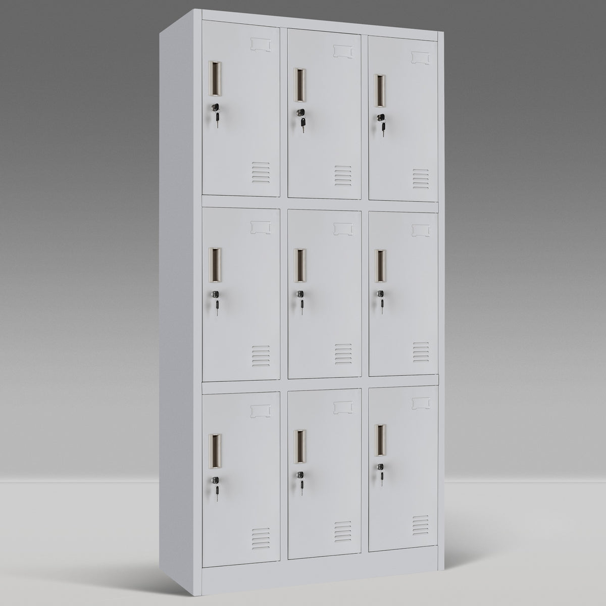 Sports Gym School 9 doors storage locker Garage Organizer Steel Cabinet Lockers Metal closet worker locker